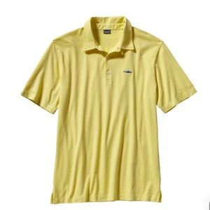Patagonia Short Sleeve Men's Polo Trout Fitz Roy medium casual Preowned